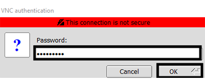 TigerVNC input password
