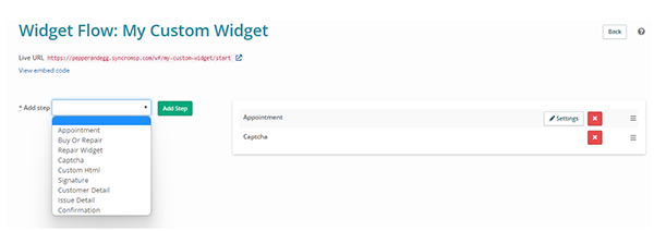 Creating a custom widget in Syncro